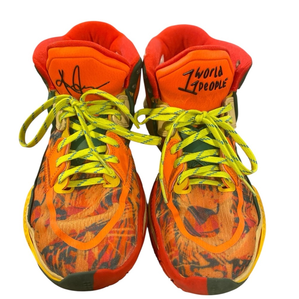 Nike Krie Infinity Green and Orange basketball high top sneakers size 8.5‎